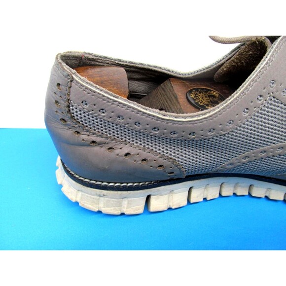 Cole Haan Zerogrand Mens Grey Leather Wingtip Lace Up Sneakers Size 13 M - Picture 7 of 16